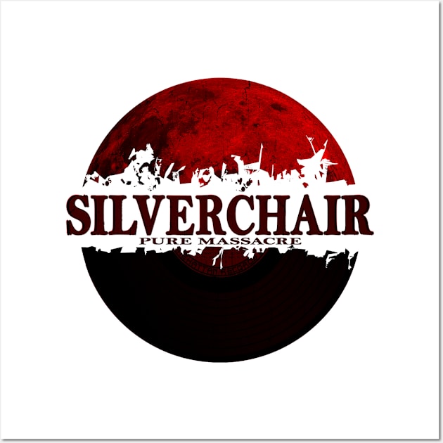 Silverchair pure massacre red moon vinyl Wall Art by hany moon